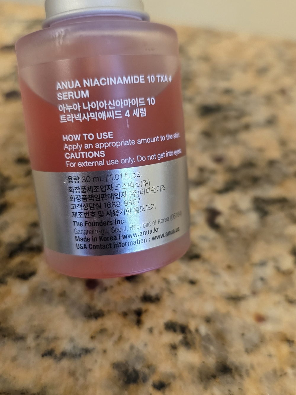 Anua Niacinamide 10+ TXA Serum - Pink Bottle - Picture 2 of 4